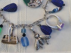 Vintage Sterling Silver Talisman Charm Necklace, Green Man, Buddhas, Rings &MORE