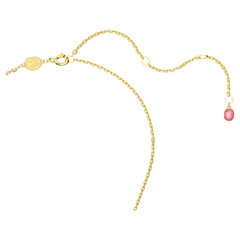 Swarovski Idyllia Necklace Flower, Pink, Gold Plating