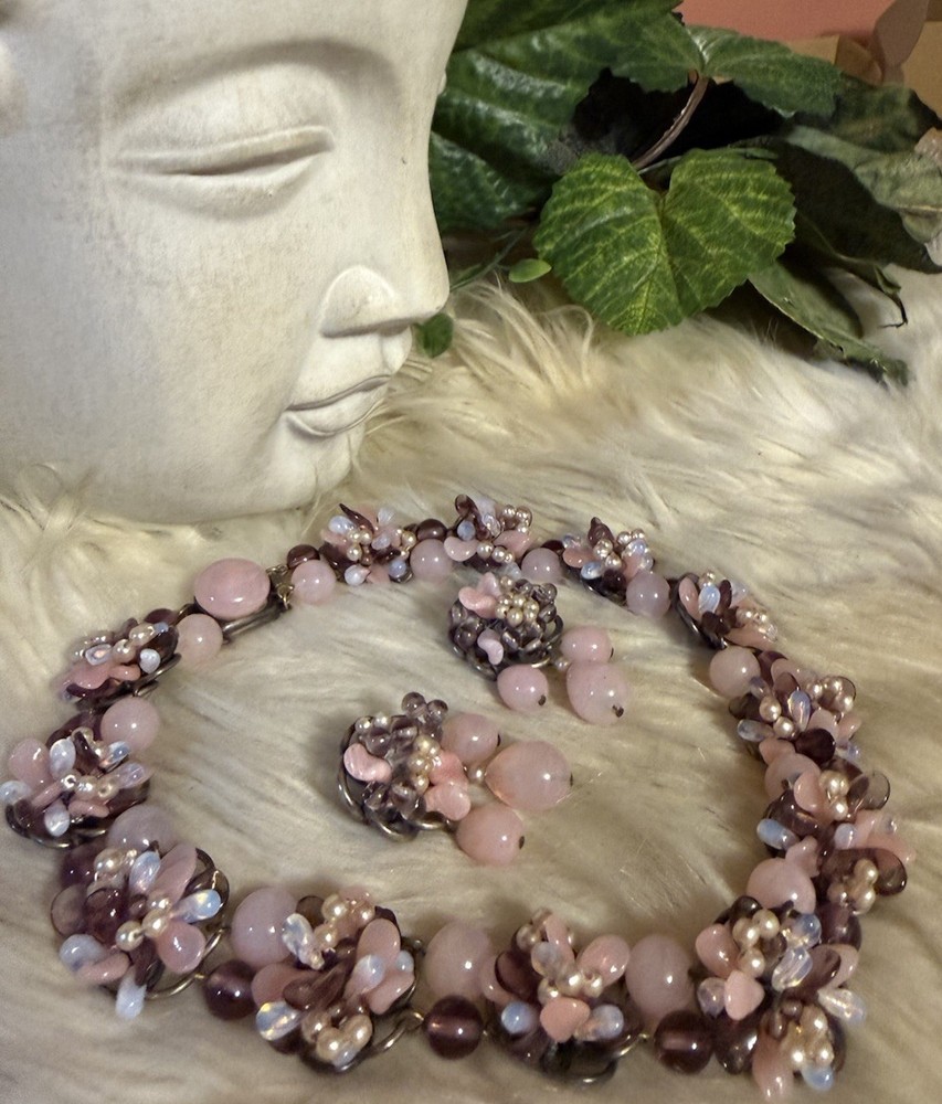 Louis Rousselet For Chanel 1930’s OR 1950’s ERA Stunning And Glamorous Pink Set!