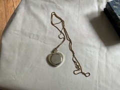 Jacques Carpentier Heart-Shaped Quartz Watch Necklace in Original Box/wPaper