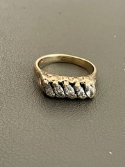 14KT Yellow Gold 0.60CTW Diamond Ring. Size 7 (B35)