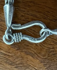 STERLING SILVER SLIDE CHARM IBB BJC Necklace WHEAT Mom Heart Dog 24’