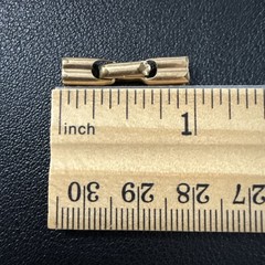 Vtg 1/20 12K GF B-S Articulated Jewelry Connector Piece Watch Bracelet Fob Link