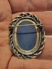 Nd 925 Sterling Silver Marcasite Brooch