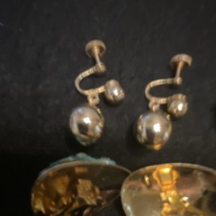 Vintage Multicolor Mixed Earrings Lot 6 Pcs Clip-On & Screwback Rhinestone