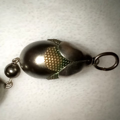 VTG Art Deco Necklace Machine Age Botanical German Modernist J. Bengel School