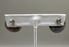 Vintage Sterling Silver 925 Ella Peter Turquoise Stone Stud Earrings (3.51g)