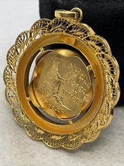VINTAGE HANDMADE Solid 22K Yellow Gold DIKRAN THE GREAT of ARMENIA Charm Pendant