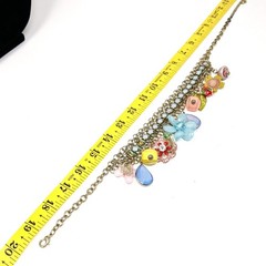 Multicolor Statement Necklace Layered Boho Bib Charm Flowers Eclectic Colorful