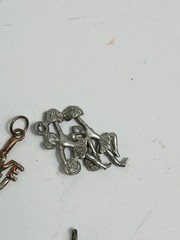 Lot 6 Vintage Bracelet Charms Donkey Hairdryer Sweet 16 Love Hairdresser Party