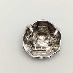 Vintage ROSS SIMONS Sterling Silver Rose Flower Pendant Marked 925 3.3g #47