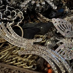 Vintage to Now Jewelry Lot, ALL WEARABLE Untested. No Broken. Box A5