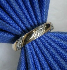 Vermeil & 0.925 Sterling Silver band estate dainty ESTATE Ring size 6