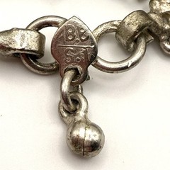 Vintage BB 925 Sterling Silver Tribal Dangle Anklet 41g 11.25”