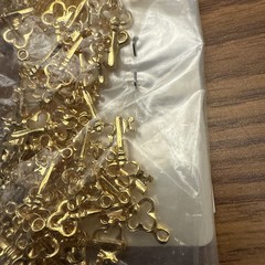 7/8inch gold tone Skeleton Key a lot of approximately 40+