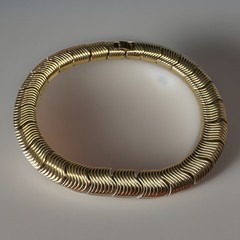 STUNNING VINTAGE ESTATE “S”WAVE LINKS GIVENCHY GOLD Collar Necklace