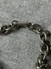 Vintage Cowboy Western Theme Charm Bracelet Silver Tone with Blue Stones