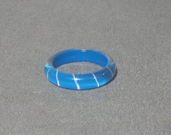 Vintage Hand Painted Lucite Resin Acrylic Ring – Size 7.5 – One of A Kind