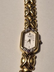 Vintage Seiko Ruby And Diamond Ladies Watch Gold