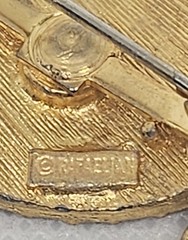 Vintage Rafaelian Signed American Flag Flag Brooch USA Flag