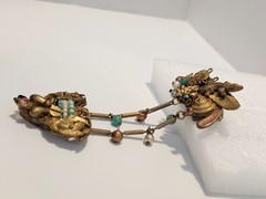 Vintage John Wind Maximal Art brooch Assemblage 1988 large dangle