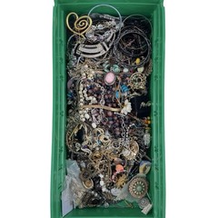 10 Pound Unsorted Tangled Jewelry Vintage Modern Wear Junk Treasure Hunt