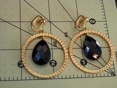 Showy More Modern Gold Tone Hoop Earrings 836m
