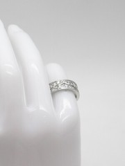 $7000 VS F IDEAL CUT Natural Diamond Platinum 7mm Eternity Band Ring SZ 7 15g