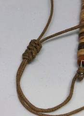 Boho Style Fish Tail Wood Coconat Beads Necklace 16in.
