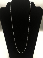 Vintage Sterling Silver Silpada Heavy Sturdy Ball Bead Chain Necklace 25″