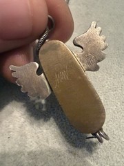 THOMAS MANN Techno Romantic Mixed Metals Winged Shadowbox Pendant Chain Necklace
