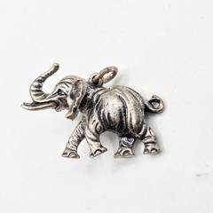 Vintage European 835 Silver Elephant Charm Pendant Good Luck A835 Hallmarked