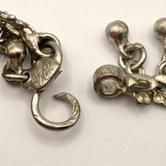 Vintage BB 925 Sterling Silver Tribal Dangle Anklet 41g 11.25”