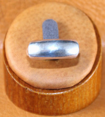 KABANA Modernist Signet Ring Sterling Silver Size 9.75
