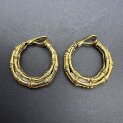 Lot of 4 Pairs Vintage Gold Tone Clip-On Earrings Faux Pearl Enamel Rhinestone