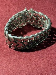 BRACELET – VINTAGE – STERLING SILVER 950 – MEN – WOMEN – 158.76 GRAMS- LINK