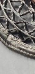 800 Silver Arabic Marked Egyptian Storyteller Filigree Panel Link Necklace