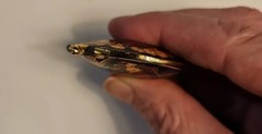 Vintage cloisonne butterfly Pendant And Tassel Almost 2 Inches