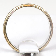 Antique Art Deco 1920’s Diamond Eternity Wedding Band 14KW/Y Ring Size 4.75 UK-J