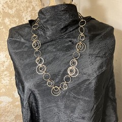 Vintage Circles Chain Necklace Adjustable Unbranded Pre-owned