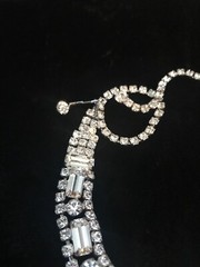 Vintage Art Deco Beauty Clear Rhinestone Choker