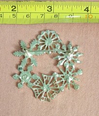 Vintage KC Kenneth Cole Snowflake Winter Brooch Pin Iridescent Rhinestones