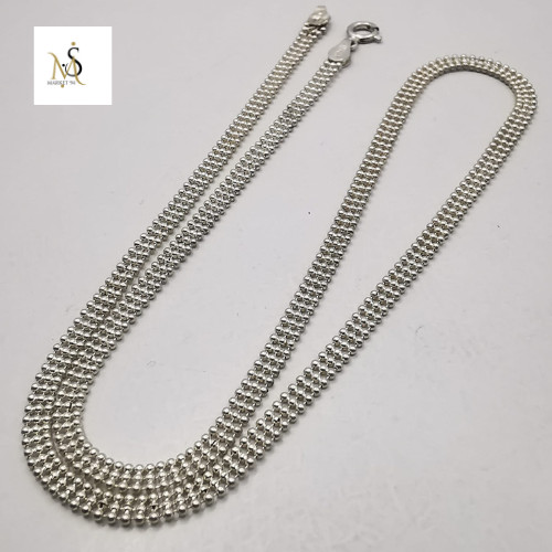 Beautiful Vintage Chain Necklace Jewelry Sterling Silver 925 Signed 5.83 gram