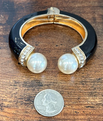 Lot 16 Vintage Now Simulated Faux Pearl Bracelets 2 Napier 1 Coro 2 Patented