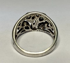 VTG 925 Sterling Silver Spiny Oyster Wheeler Manufacturing Company Ring Sz 10