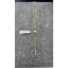 Antique Victorian HDM Co Gold Filled Opal Slide Lariat Ladies Pocket Watch Chain