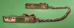 Vintage Silver-Tone Sweater Alligator Clips Art Deco Can Be Monogrammed