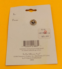 NOS 2000 A.D. Blue Millenium Angel Tack Pin