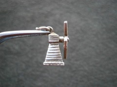 Nuvo Windmill Vintage Sterling Silver Bracelet Charm Pendant 2.0g Sails Rotate