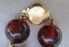 Tested Amber Beads Round 29” Necklace w/Spacers 110 grams